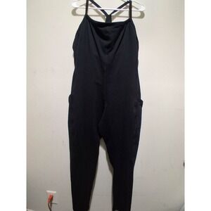 Offline by Aerie Black Racerback Jumpsuit Athleisure Workout Yoga Pants XXL‎
